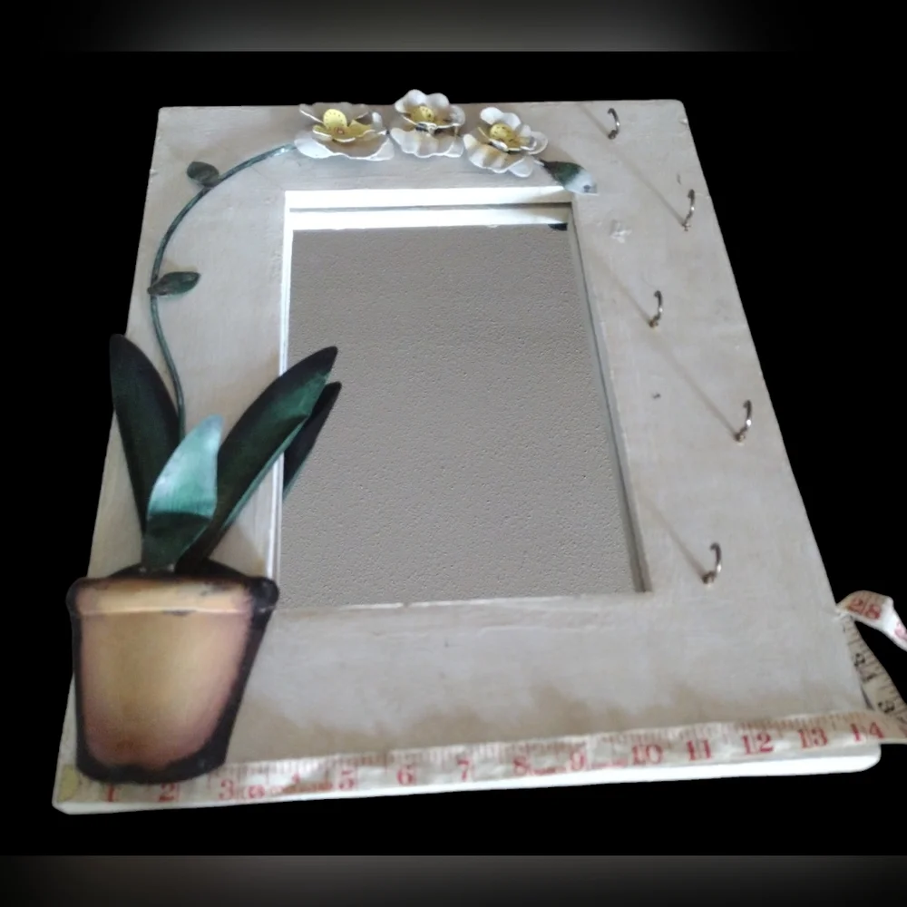 BOGO: Framed Mirror with Hooks